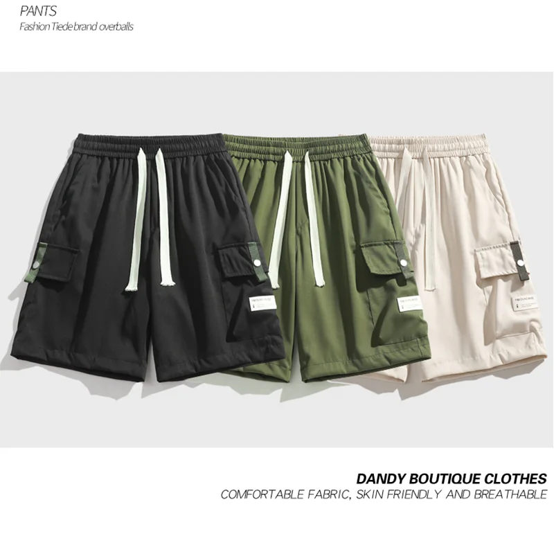 2024 Summer Men Shorts Loose Casual Multi-Pocket Baggy Shorts Streetwear Hip Hop Fashion Trend Shorts 5Xl Casual Jogging Shorts