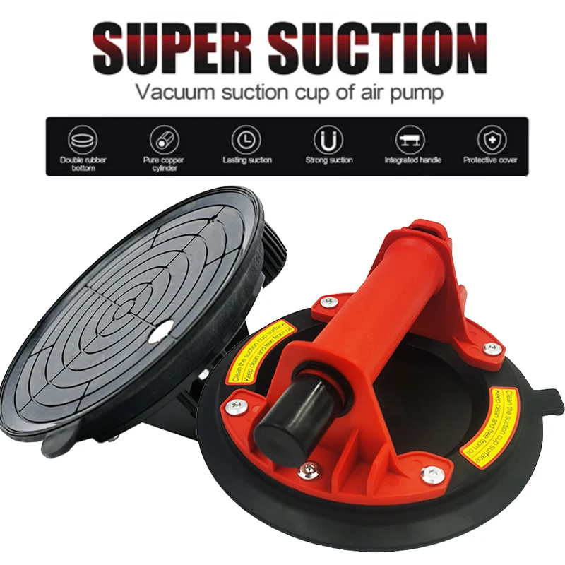 8 Inch Vacuum Suction Cup 220Kg Carrying Capacity for Granite Tile Glass Manual Lifting electric vacuum suction cup
