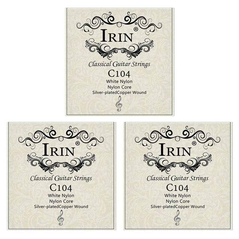IRIN Set of 6 Nylon Guitar Strings - Classic Guitar Instrument Accessories