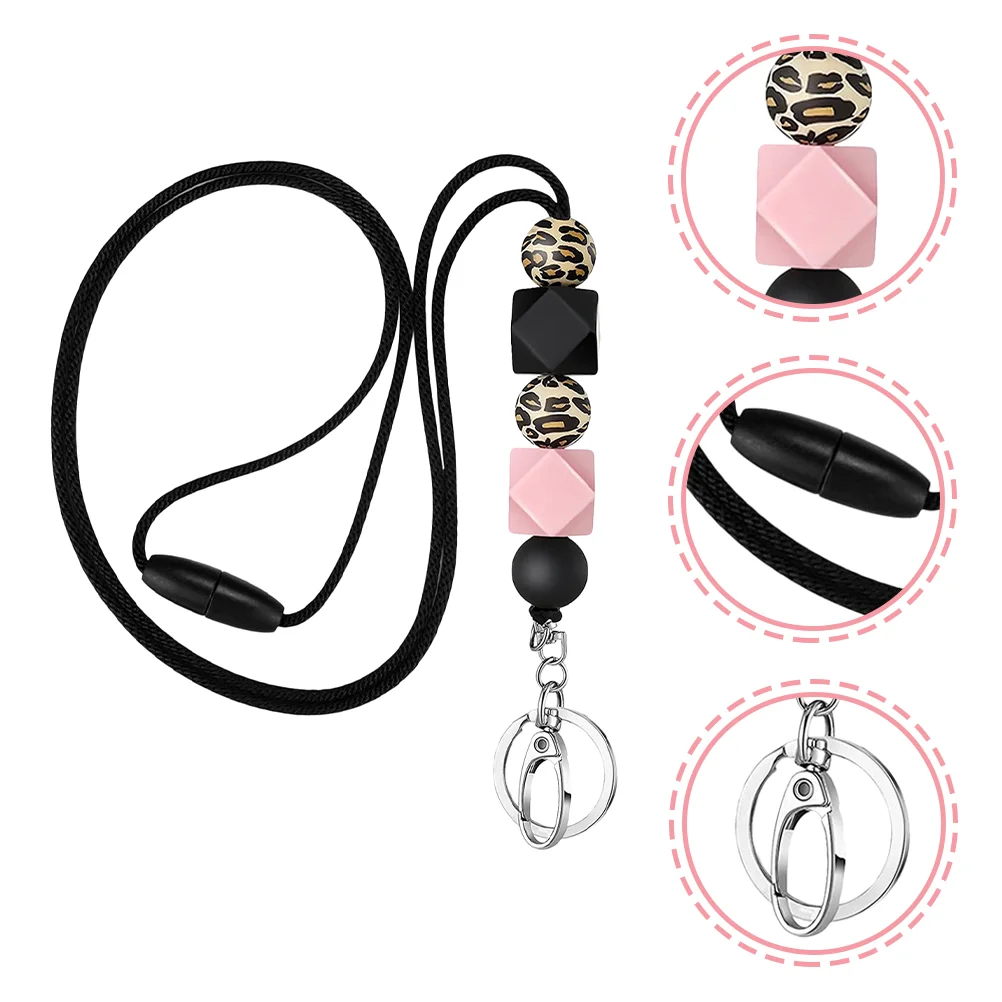 

Badge Lanyard Neck for ID Badges Teacher Lanyards Key Student Anti-lost Silica Gel Holder