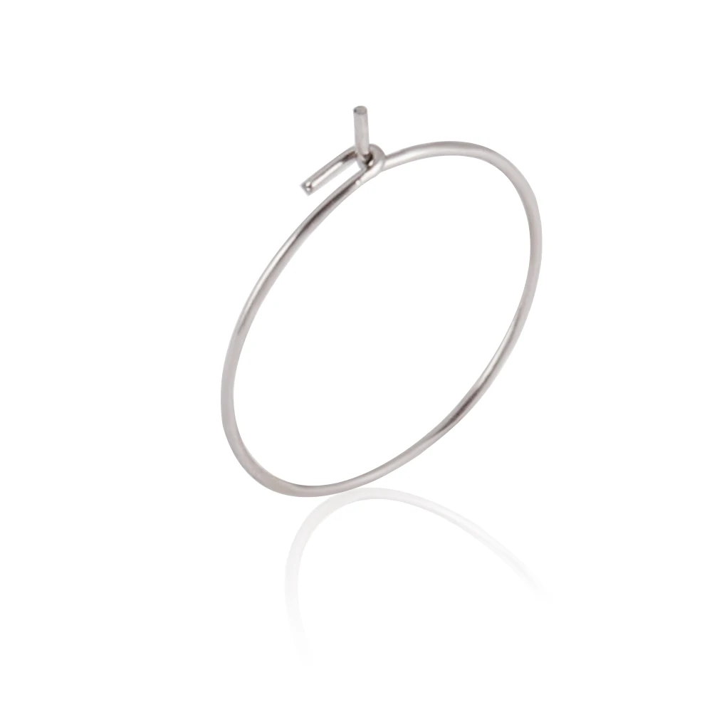 20 teile/los Edelstahl Gold großen Kreis Draht Ohrringe hohe Qualität für DIY Creolen Schmuck Herstellung Zubehör liefert – Detail 5