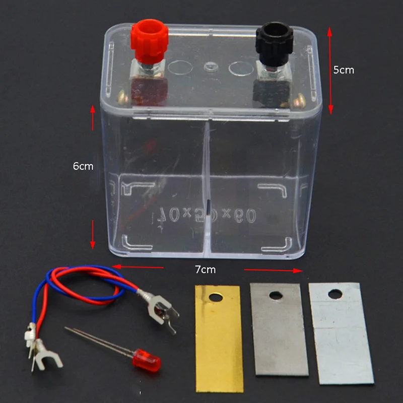 Battery Tester Primary Battery Tester Chemical Experiment Teaching Demonstration DIY Principle of Galvanic Cell Box Teaching Instrument