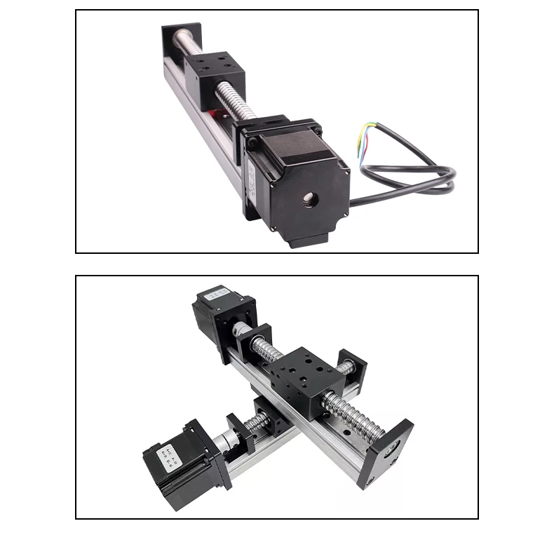 SGX Kugelumlaufspindel Slider Single Track Linear Guide Slide Module Set Schrittmotor Hochpräzise Cross Transmission Teile – Detail 8
