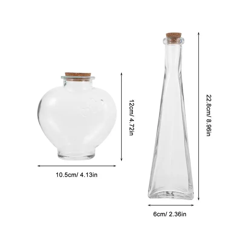 3Pcs Sand Ceremony Kit Wedding Vase