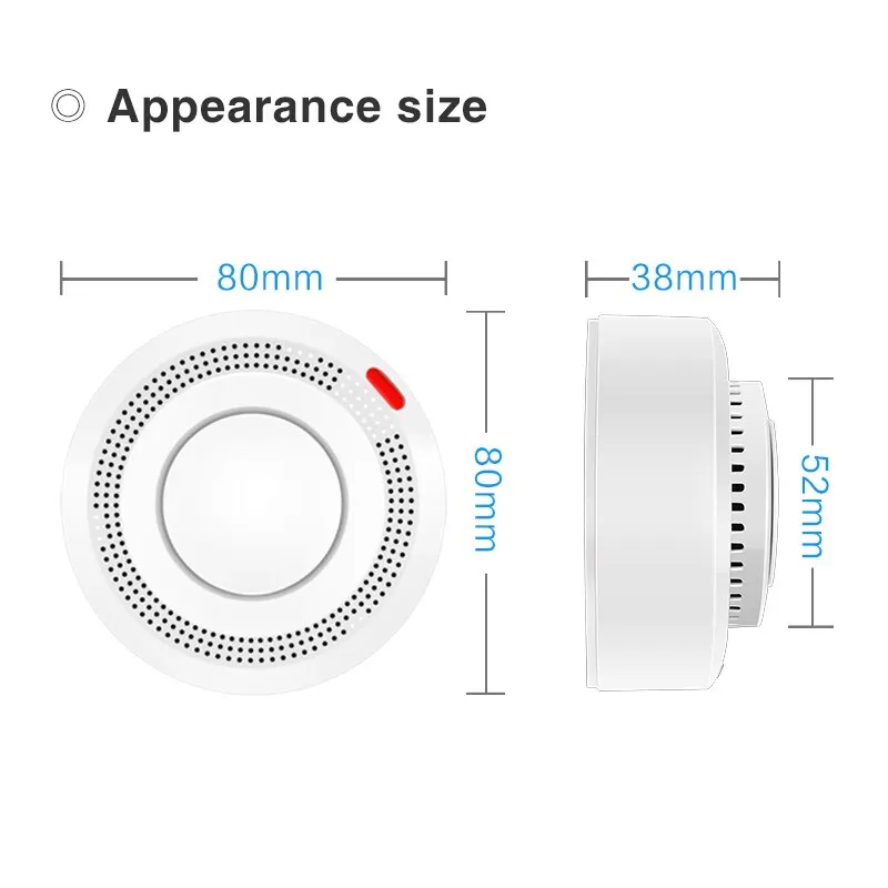 Smoke Alarm Tuya ZigBee Smart Security Protection Fire Protection Home Security System Smart Life App