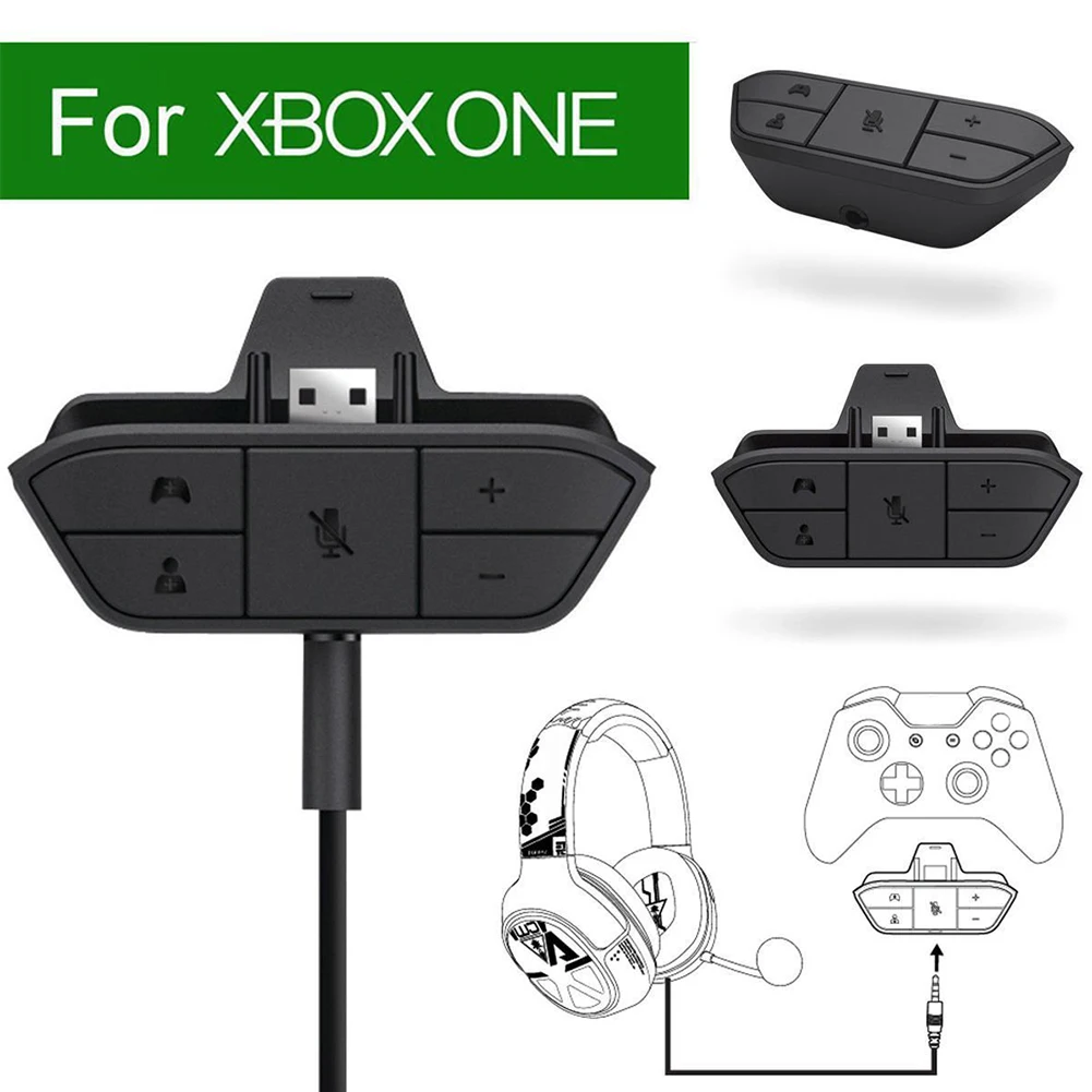 Xbox ONE 스테레오 헤드셋 어댑터, 오디오 마이크 헤드폰 변환기, 오디오 밸런스 컨트롤러 조정, Xbox ONE 용 오디오 잭, 3.5mm