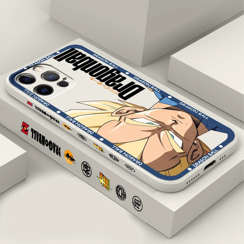 D-Dragon Vegeta Iv Buu Liquid Left Rope Per Apple Iphone 15 14 13 12 11 Xs Xr X 8 7 Se Pro Max Plus Mini Funda Phone Case