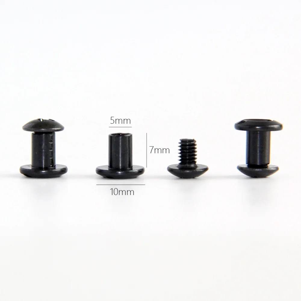 M4 Black Tactical Slotted Posts and Cross Head Screw DIY Kydex Leather Holster Sheath Chicago Screws 3