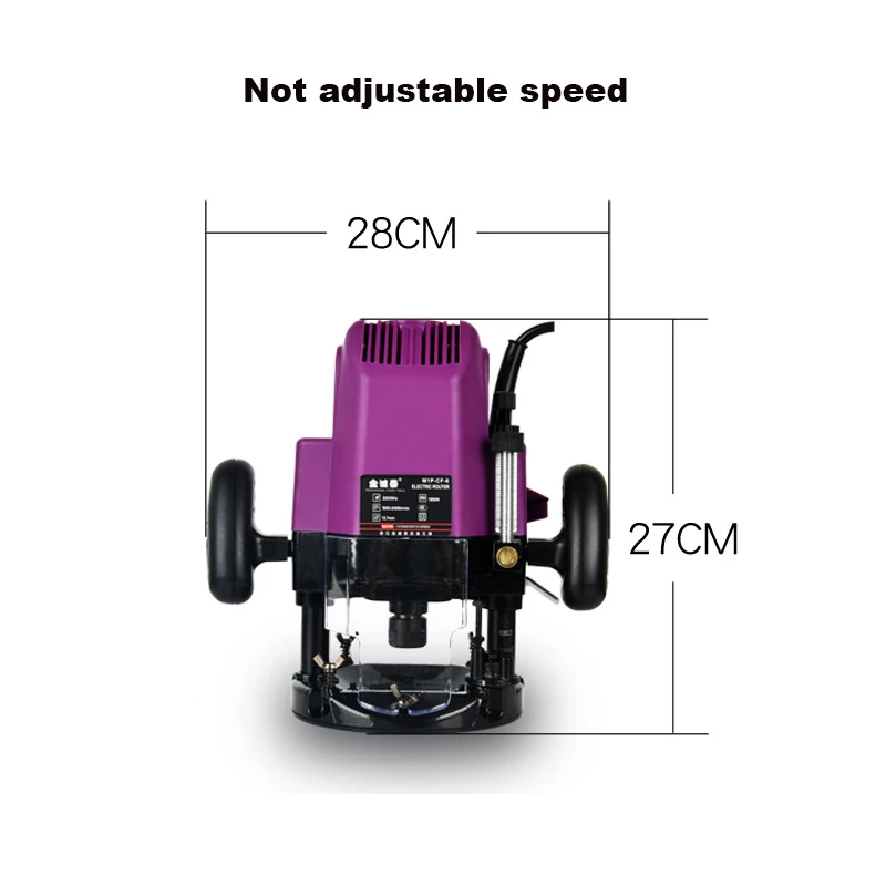 목공 전기 라우터 트리머, 목재 밀링 조각 슬롯 트리밍 기계, 손 조각 목공 도구, 1900W, 6 기어