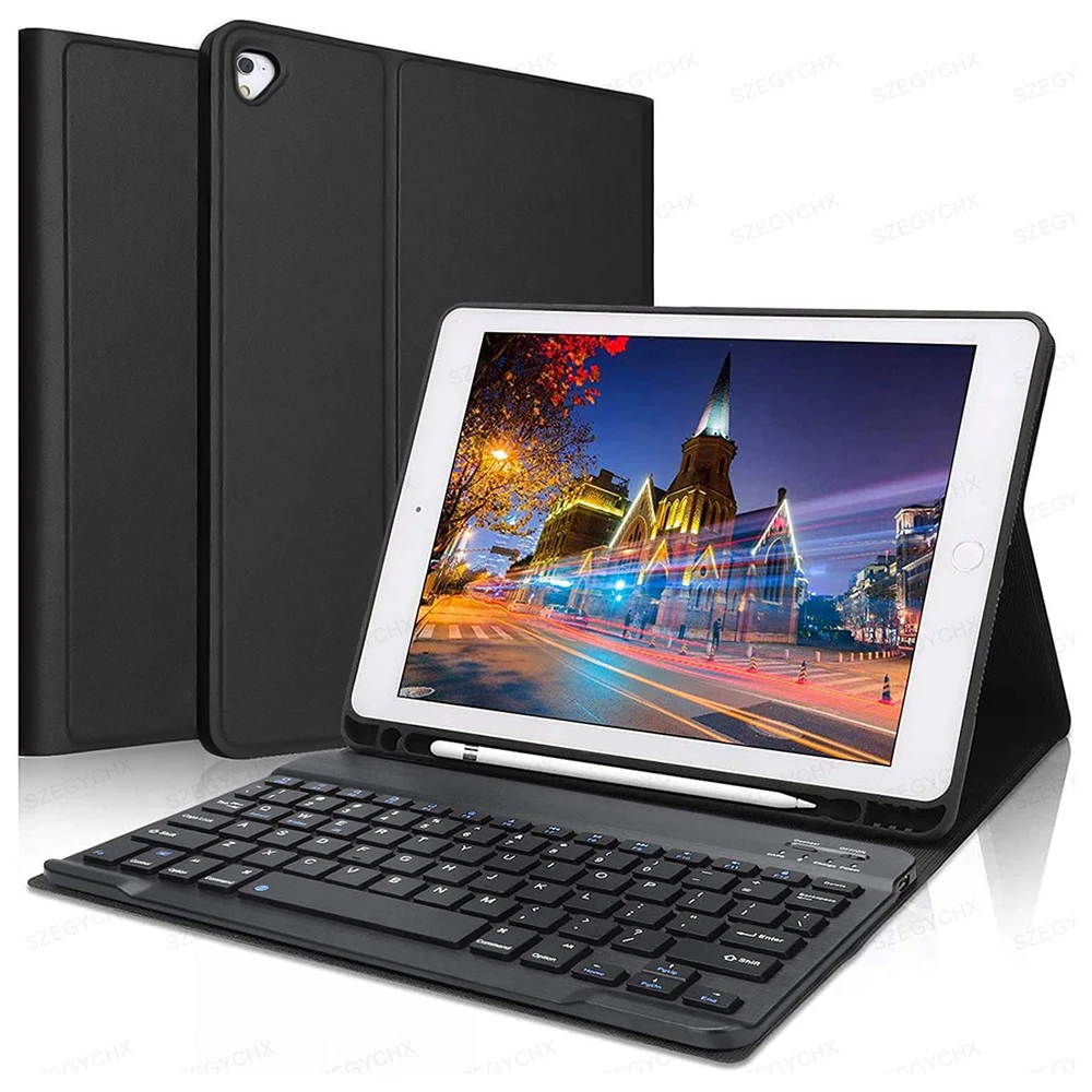 Teclado Mágico sem Fio para Ipad Mouse Compatível com Ipad 9.7 5th 6th Gen 2023 2023 Ipad Air Case Pro 9.7 2023