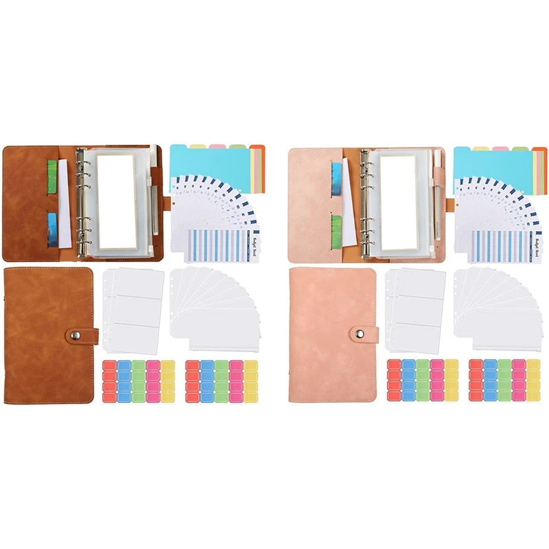 Binder Pockets A6 With Binder Cover, Budget Binder With Cash Envelopes