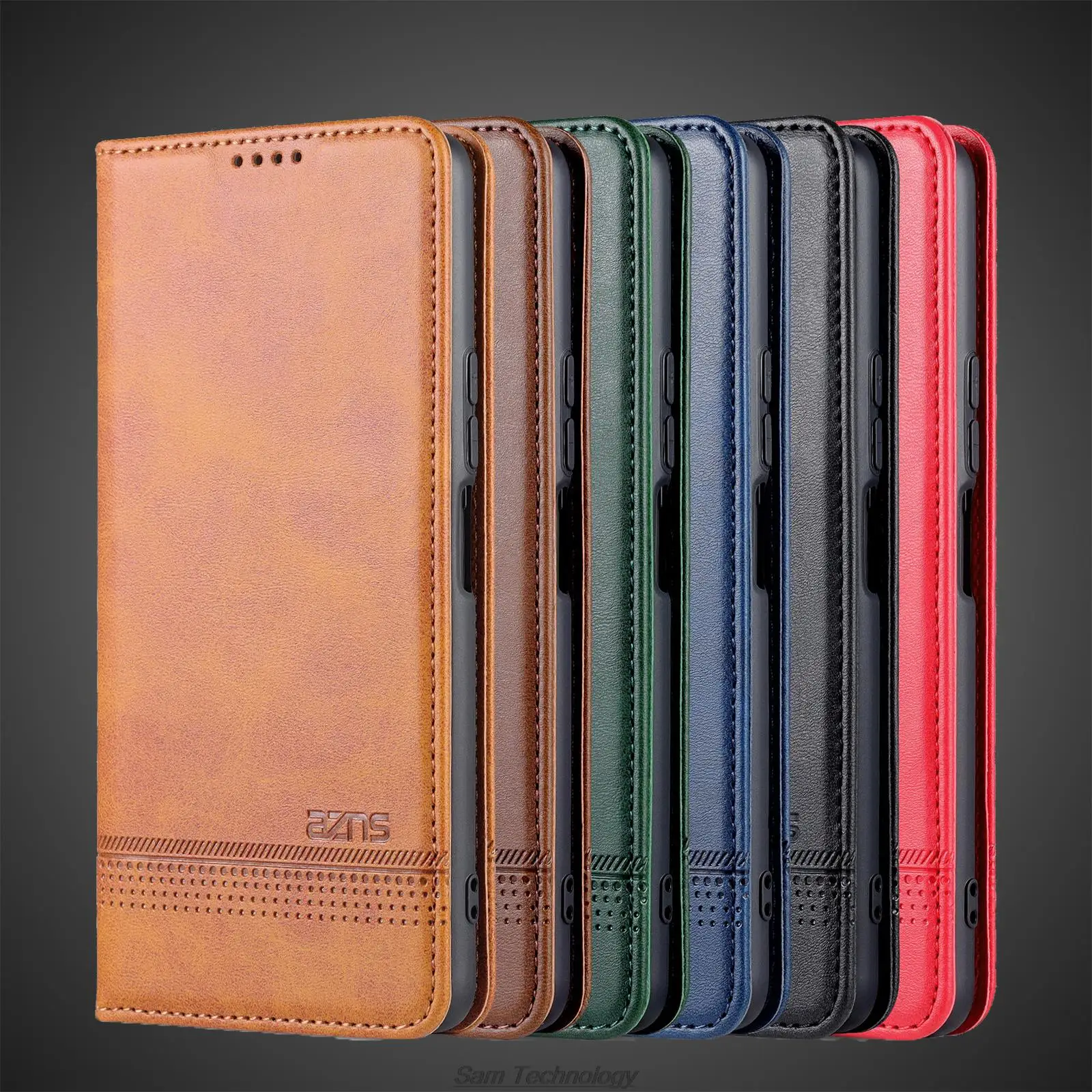 Premium Magnetic Leather Flip Cover – Deluxe Protective Case