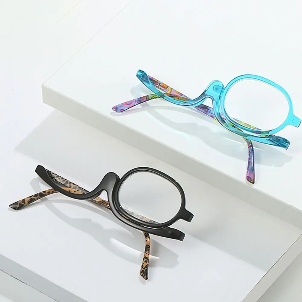 Vergrößerung Make-up Make-up Brille Flip-Down-Gläser bunte Rahmen 2010-2016 Kosmetik brille – Detail 5
