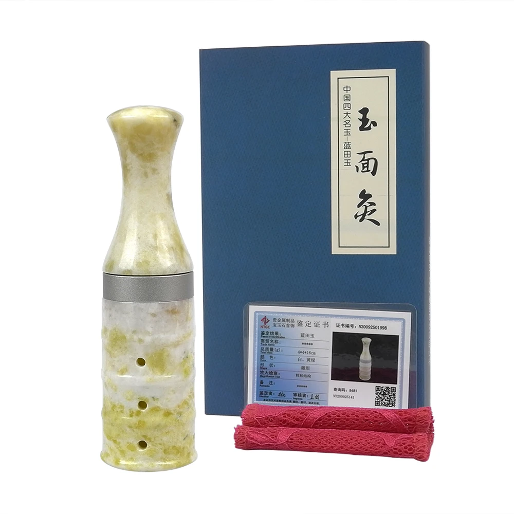 Hot New Type Meridian Acupoint Jade Bian stone Moxa Stick Device new package