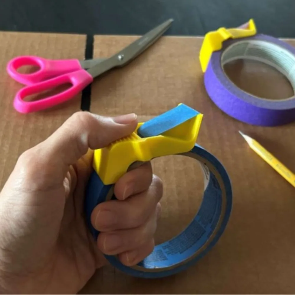 포장 작업의 생산성을 향상시키는 3개 조각 사무용품 테이프 디스펜서 테이프 커터 및 분배기 1세트