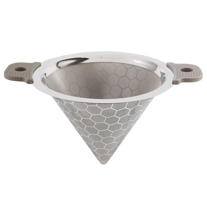 

2-х слойное чайное ситечко из нержавеющей стали, мерная чашка, чайная воронка, конусное сверхтонкое ситечко, Чайный фильтр