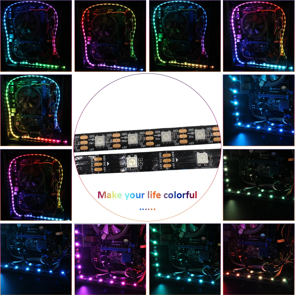 รูปสินค้า แถบไฟ LED ARGB ปรับสีได้ ตกแต่ง PC