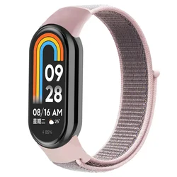 Breathable Nylon Loop Strap for Smart Bracelet Wristbands (Silty sand color)