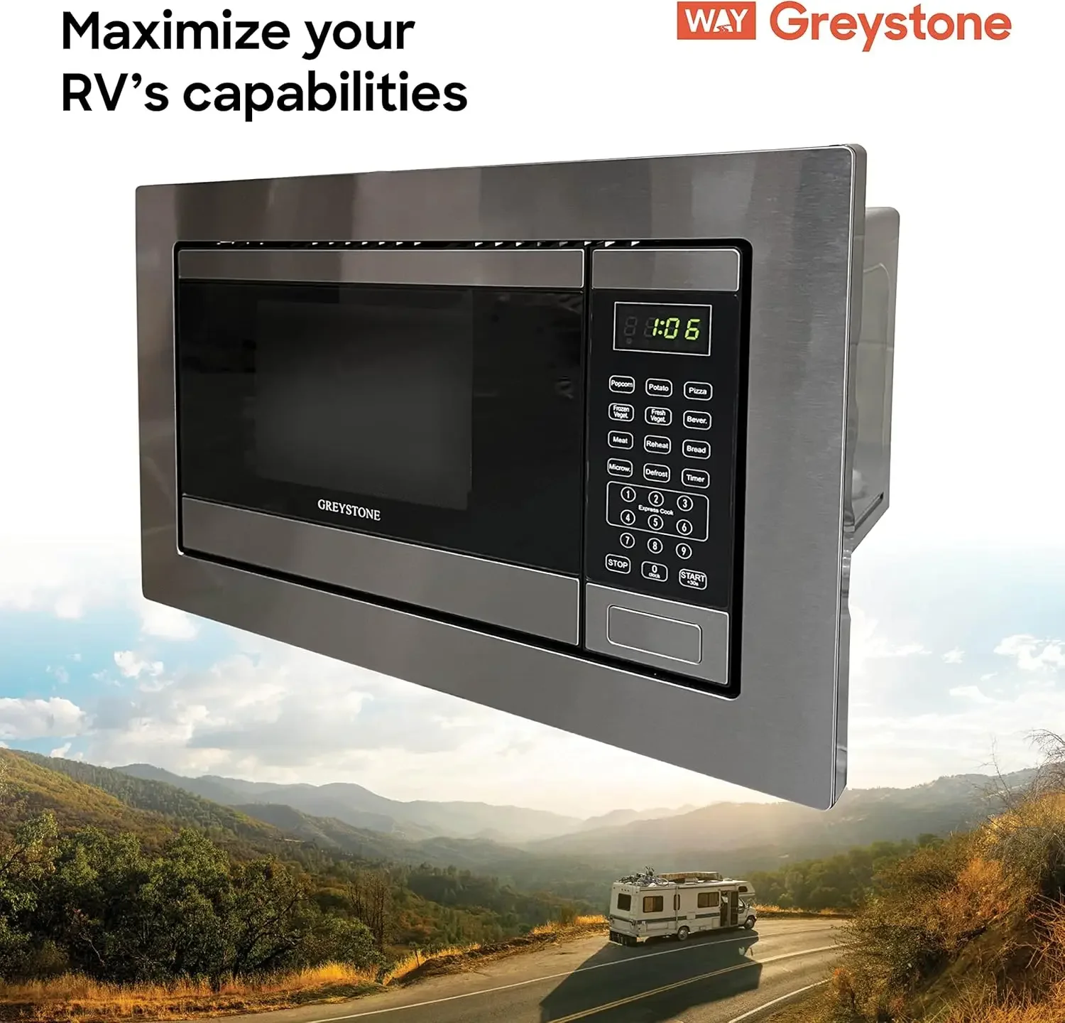 0.9 Cubic Foot, Built-In Microwave, Digital Touchpad, LED Display, Includes Trim, Stainless Steel 4
