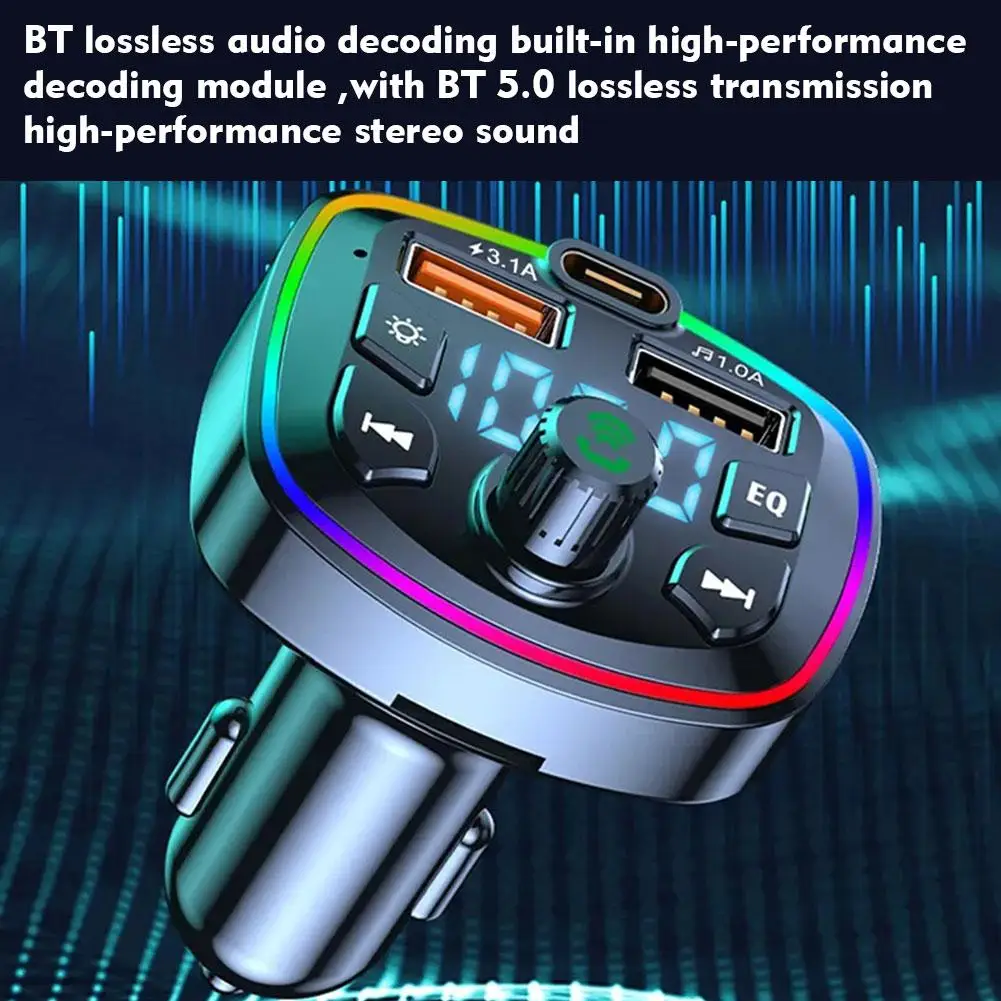 Bluetooth FM Transmitter & Dual USB Fast Charger