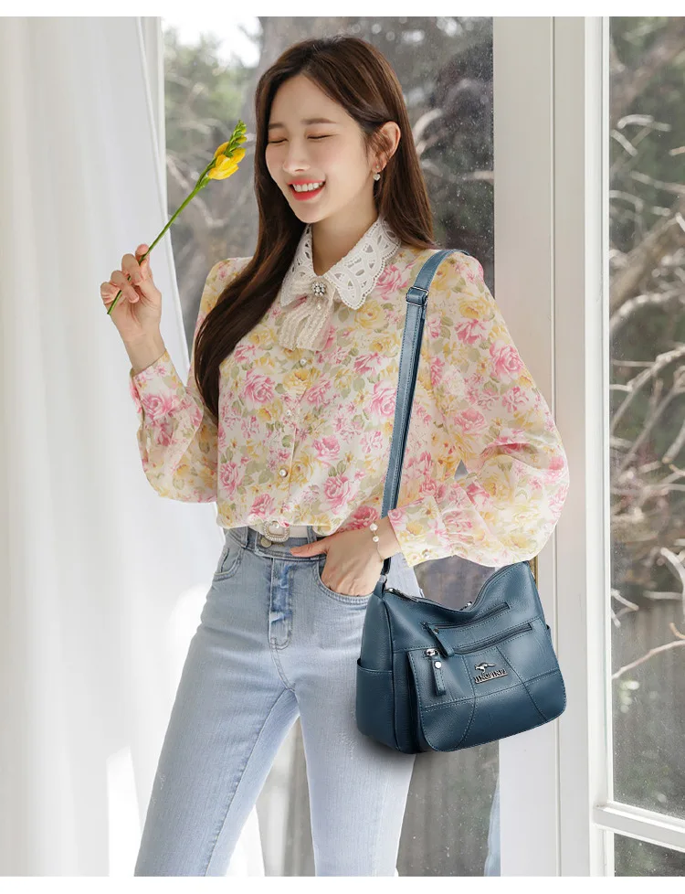 Borsa a tracolla donna in vera pelle borsa designer a spalla_voghion.com