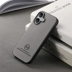 Luxury Leather Back Panel with Wireless Charging Capability for POCO C75 4G (GRAY)
