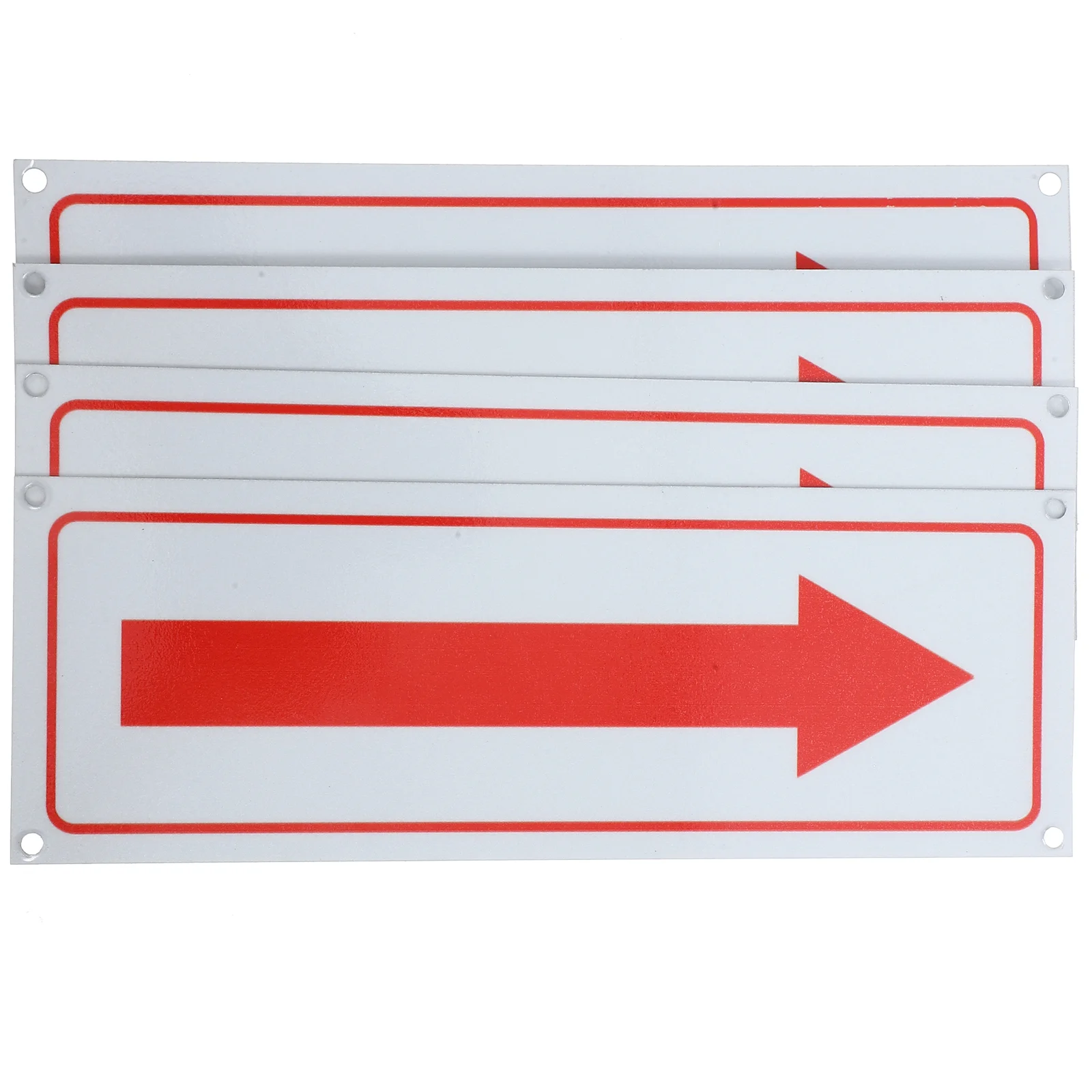 4 Pcs Arrow Sign Aluminum Alloy Traffic Safety Signs Outdoor Direction Metal Arrows Left Right Roadway Indicators Traffic Signal