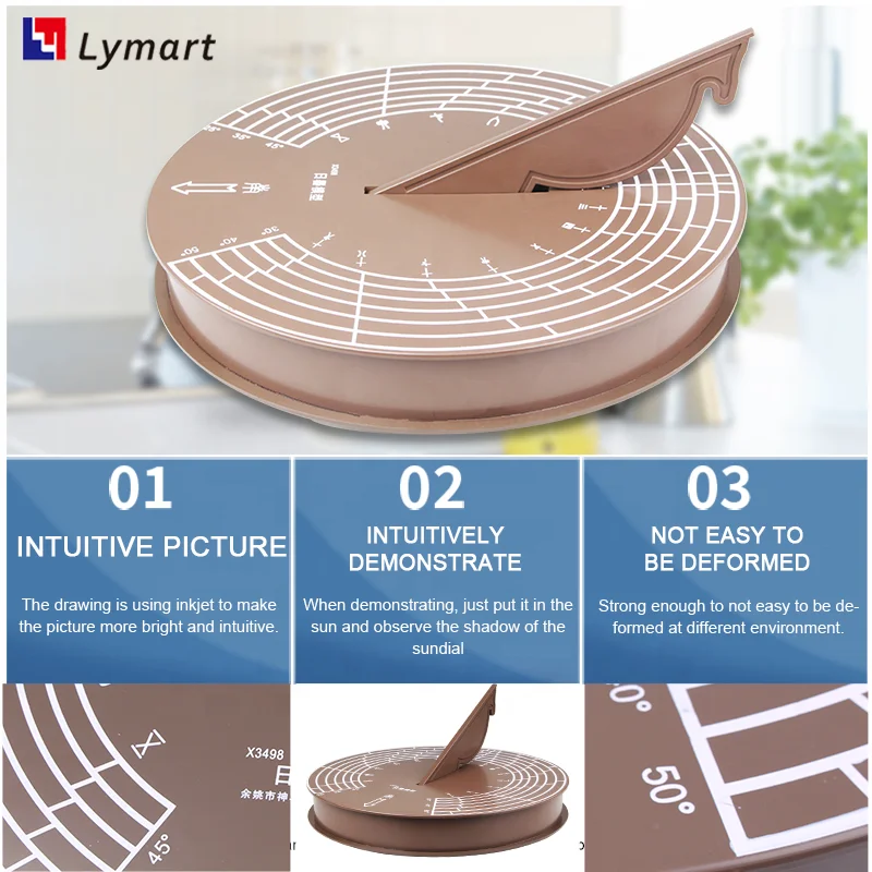 natural science antique sunny day 3d sundial model