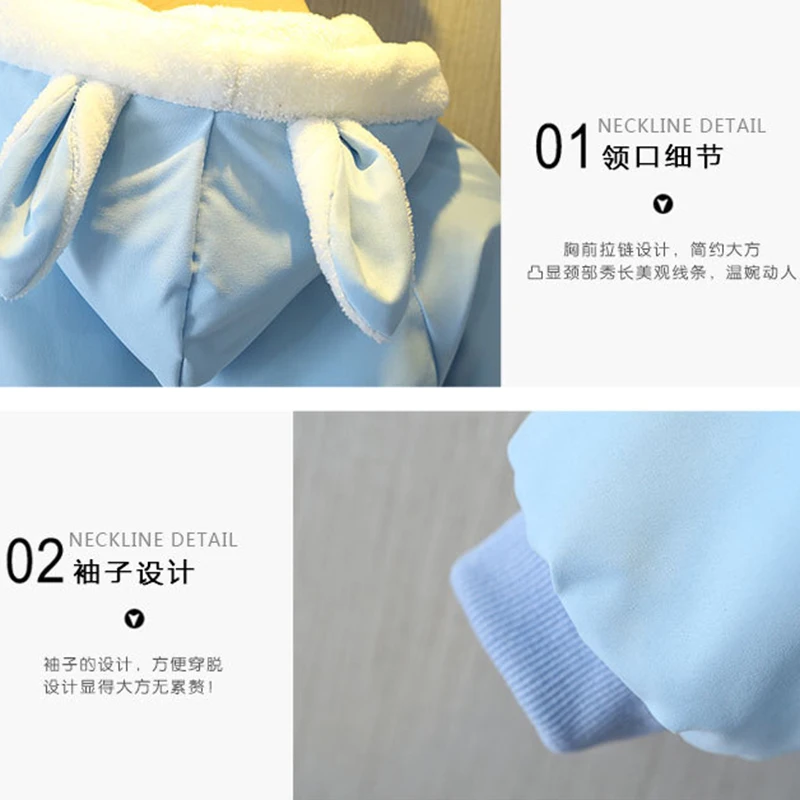 아동용 재킷 윈드브레이커 후드 아동복 2 3 4 5 6 7 8세 신상 겨울 여아 재킷 플러스 벨벳 보온