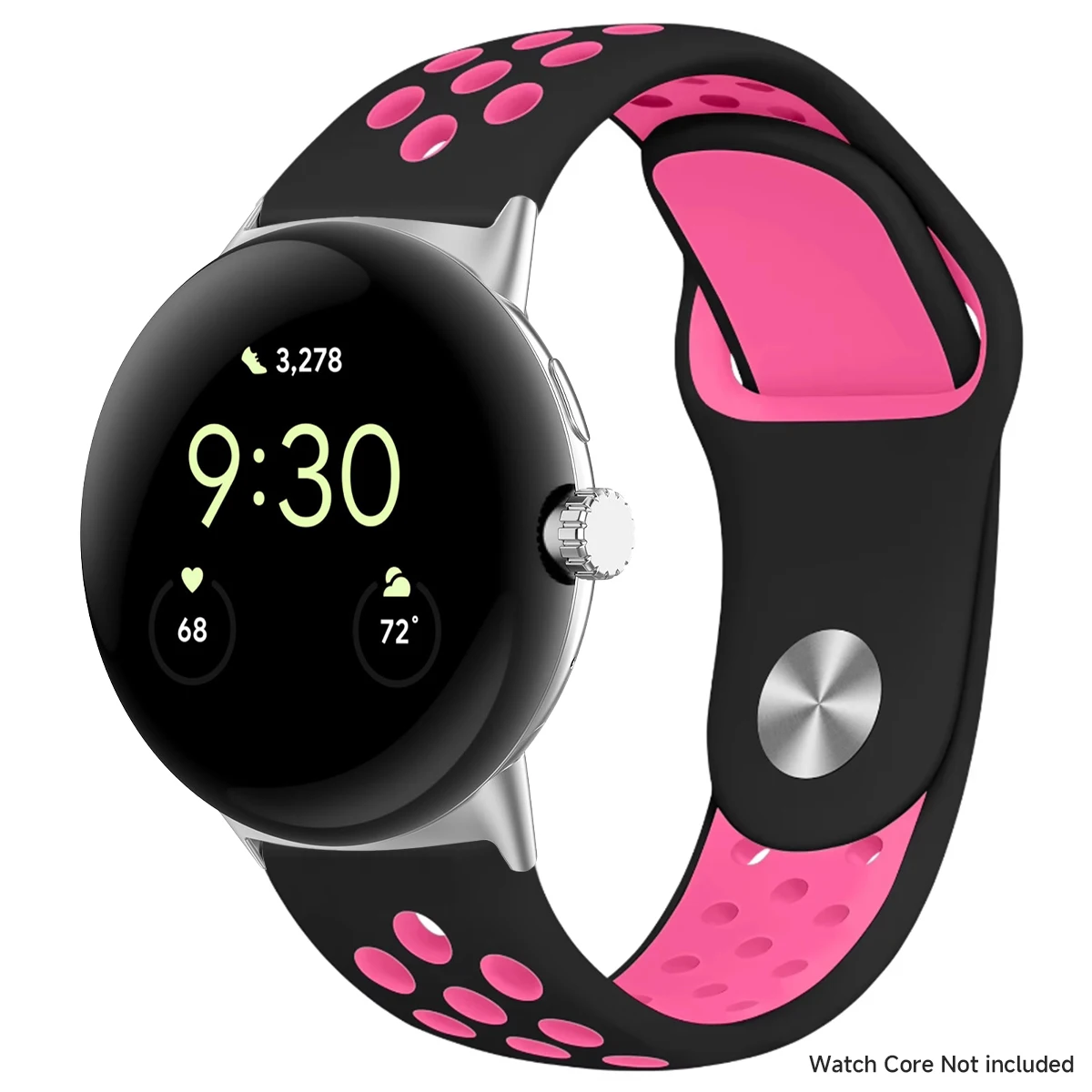 Breathable Silicone Sports Band for Google Pixel Watch - 41mm & 45mm Accessory Bracelet