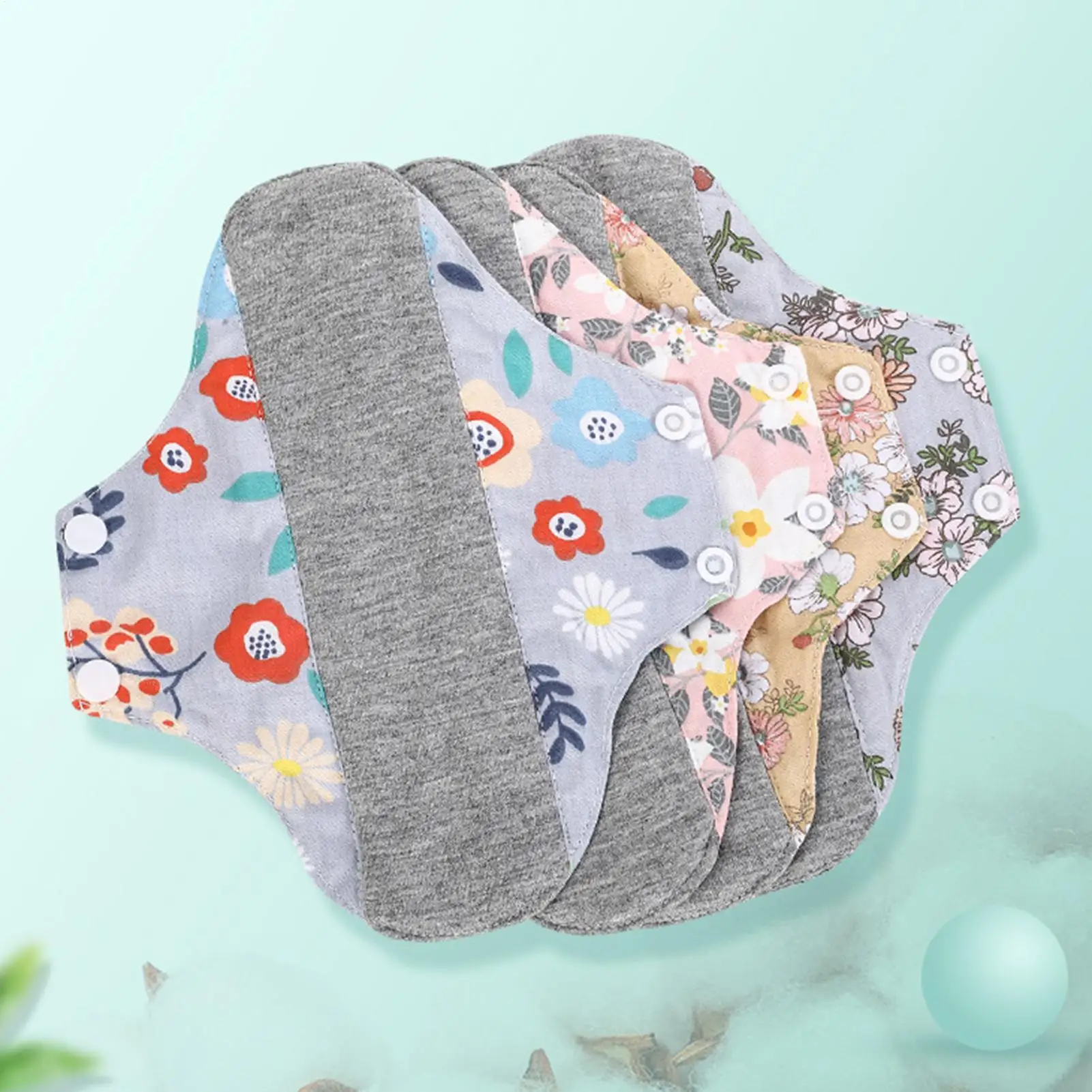 Eco-Friendly Reusable Cotton Menstrual Pads - Washable and Soft Sanitary Napkins