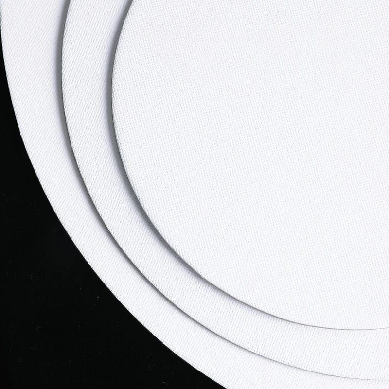 Round canvas board For painting Cotton blank Primed white Suitable for gouache watercolor acrylic oil painting 5Pcs Art supplies