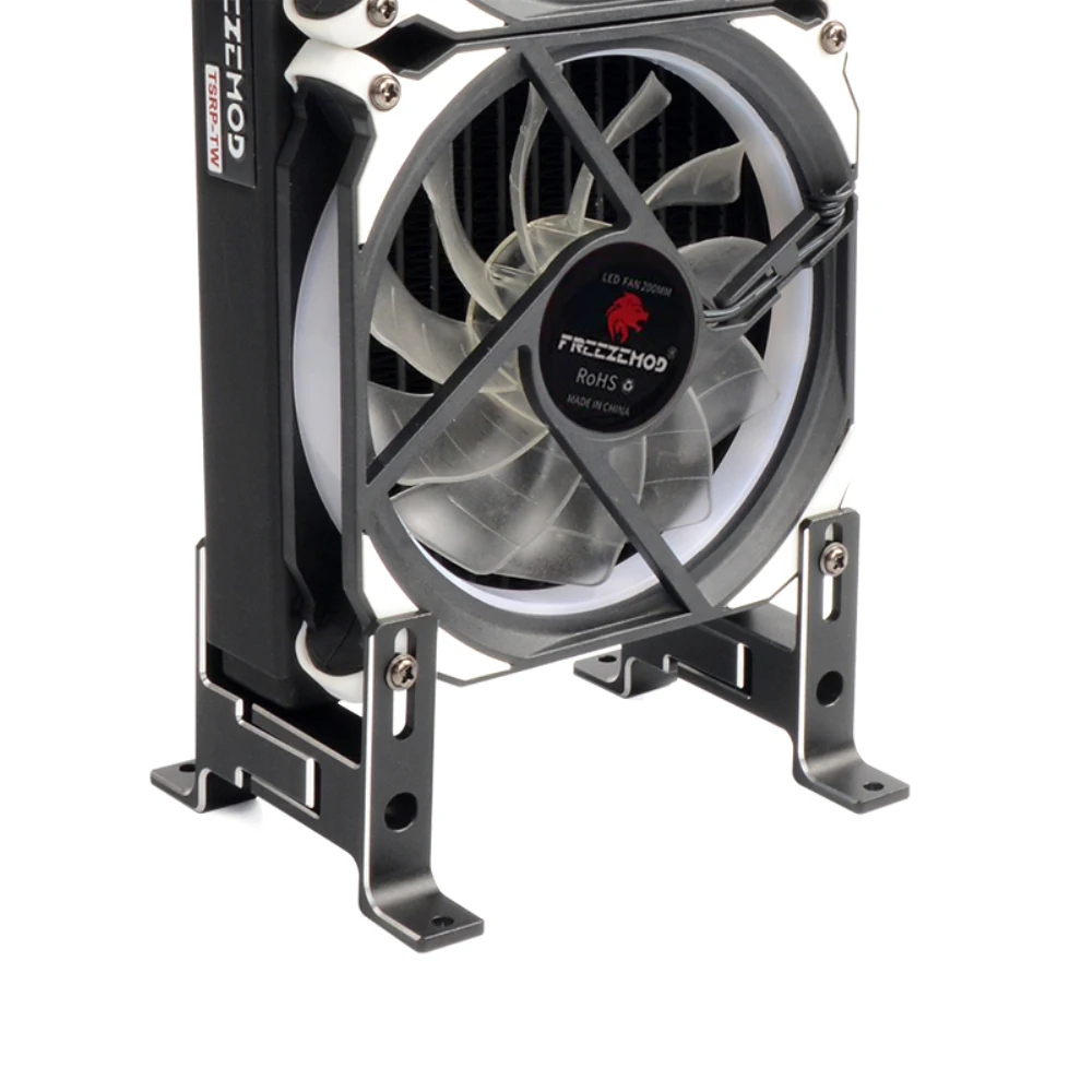 Zemod-water Cooling Radiator Bracket All Aluminum Alloy Desktop Montagem Frame Usinagem Cnc Universal Pj-lszj - Imagem 4