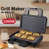 Electric Sandwich Maker Double-sided Heating Non-stick Plate Coating Non-slip Feet Design for Grilling, Frying Steaks, Etc 4