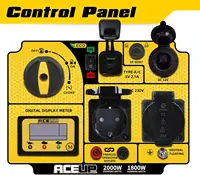 Générateur à onduleur Aceup Energy 2000W, super silencieux, 4 temps, 230V/12V/USB, affichage numérique, portable 19,6 kg, camping/extérieur 5
