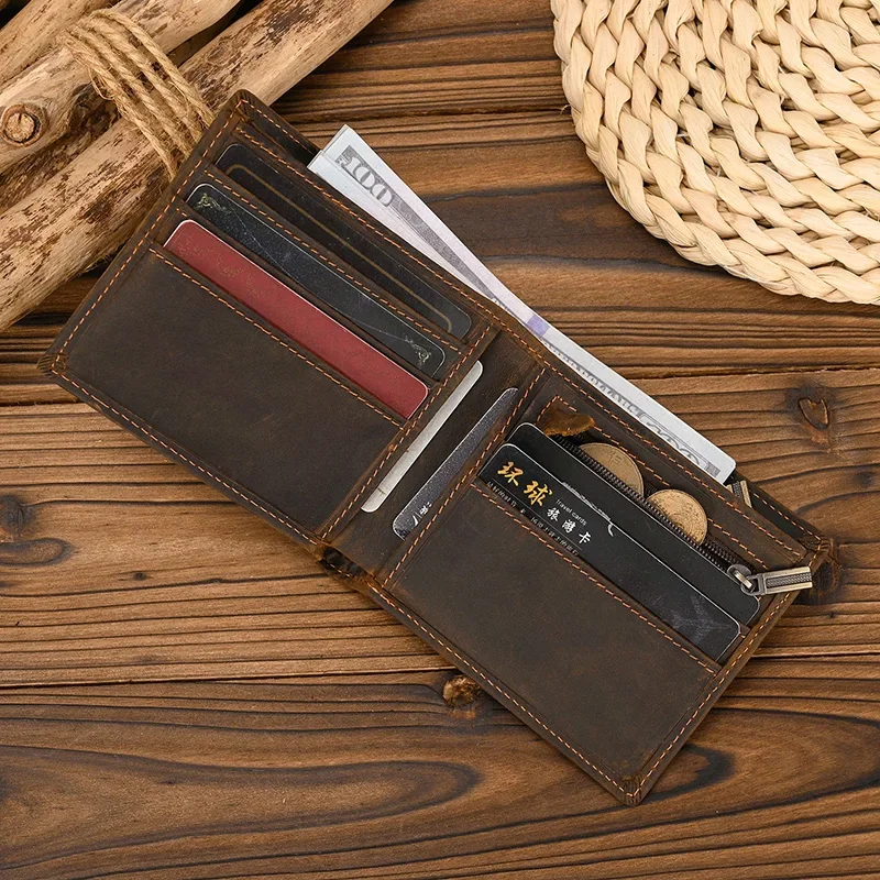 Luxury Leather Bifold Wallet for Men