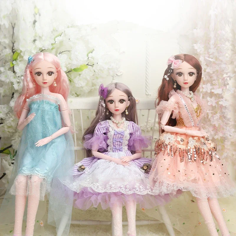 

1/3 BJD Doll Accessories 60cm SD Doll's Fashion Princess Dress for Kids Toy 22 Inch Dolls Clothes Up Gifts Girls