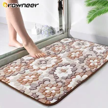 Tapete do banheiro retângulo tapetes antiderrapante banho tapete absorção de água tapete quarto chuveiro capacho acessórios do banheiro