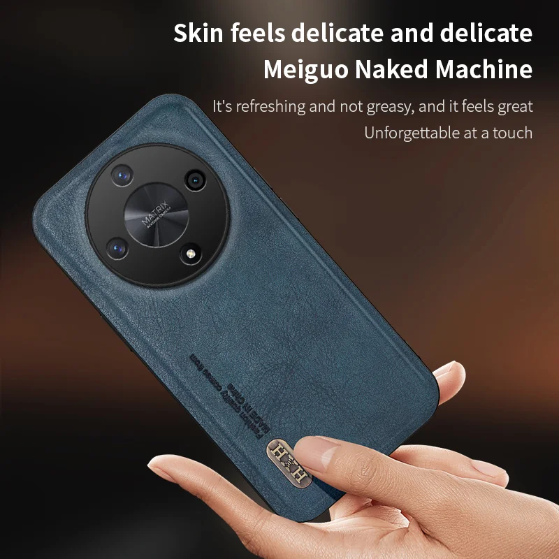 Honor X9B Back Cover Skin Feel Shockproof Magnetic Phone PU Leather Case Soft Fundas Phone Case Magnetic Case Phone Protector Cover Leather Phone Case