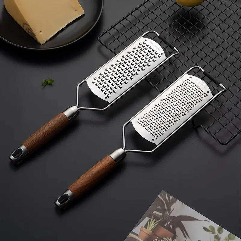 Cheese Grater Kitchen Grater Stainless Steel Cheese Grater Household Baking Chocolate Chopping Grating Tool Kitchen Multi-Use Ginger Grater