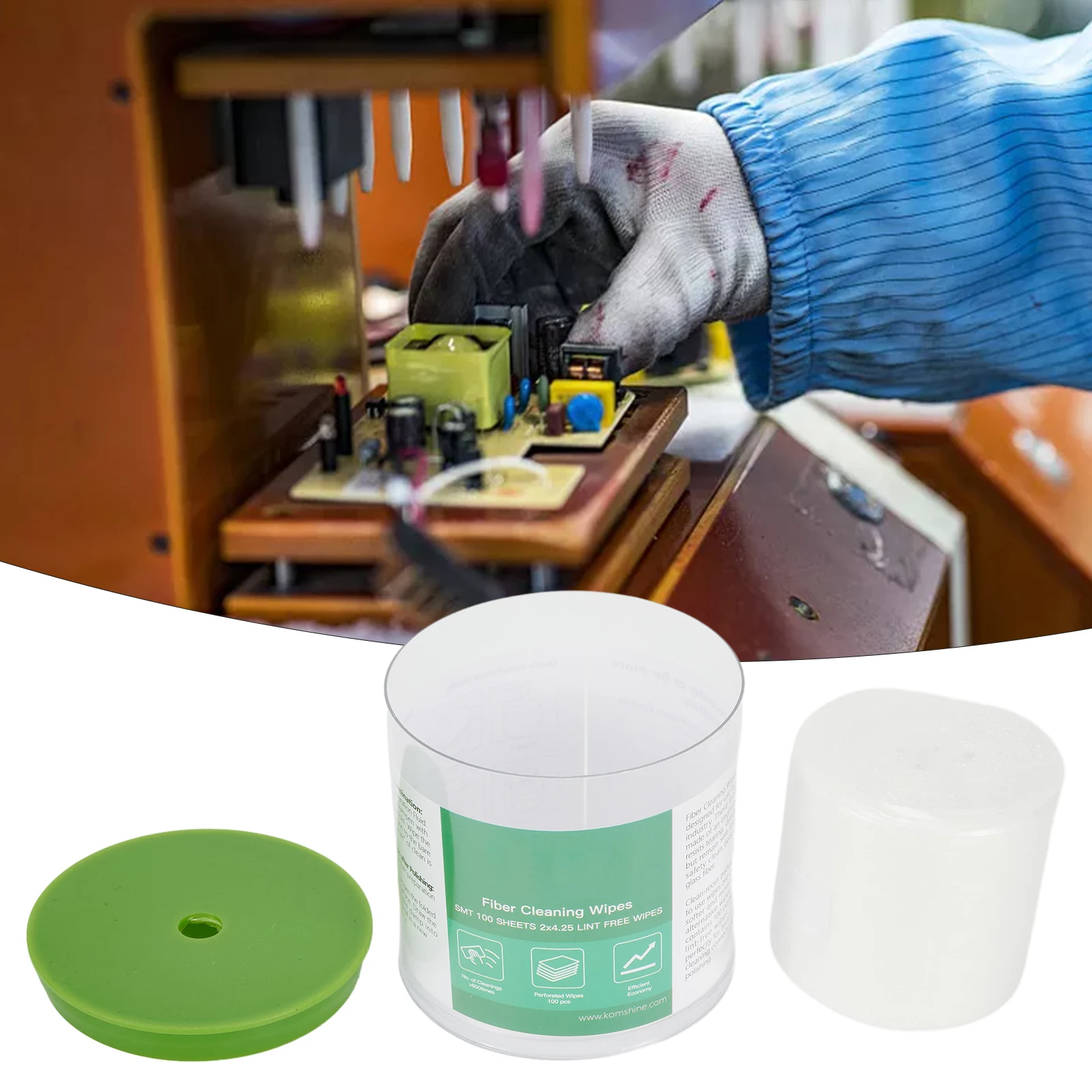 

1pcs Fiber Cleaning Paper 100 Knots 70x70mm Lint-free Wipe Fiber Cleaning Wipes Machine Instrument Bare Fiber Cleaning Products