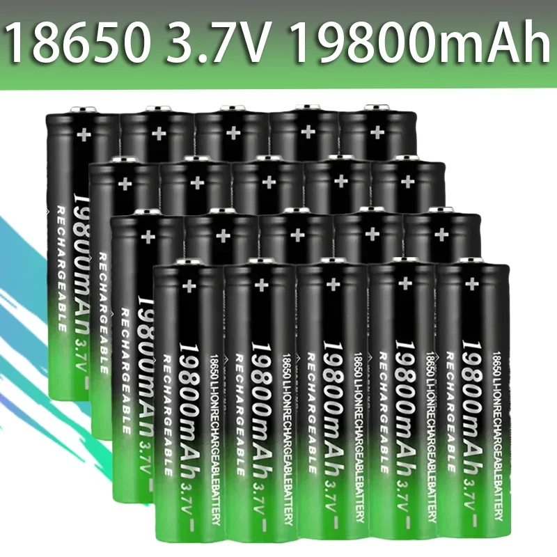 

2024 100% Bestseller 18650 Li-Ion Battery 19800Mah Rechargeable Battery 3.7V For Led Flashlight Flashlight +Free Shipping