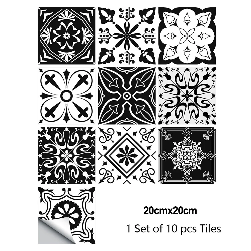 Kitchens Laundry Rooms Tile Stickers Tiling 20x20 Cm 3D Bathroom Walls For Glass For Smooth Walls Laundry Rooms