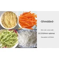 Electric Commercial Practical Potato Carrot Slicer Potato Radish Slice Vegetable Food Shredder Vegetable Multi-function Shredder - Image 2