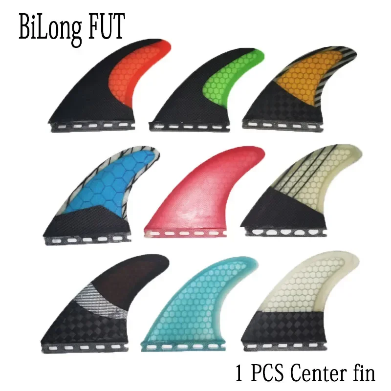BiLong FUT 1 Piece center surfboard fin fiberglass short board tail rudder multi-size