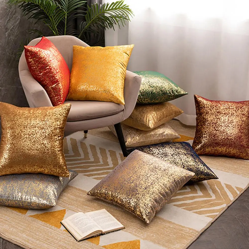 

Throw Pillowcase Soft Durable Square Throw Pillow Cover with Hidden Zipper for Easy Maintenance Decorative Cushion for Home