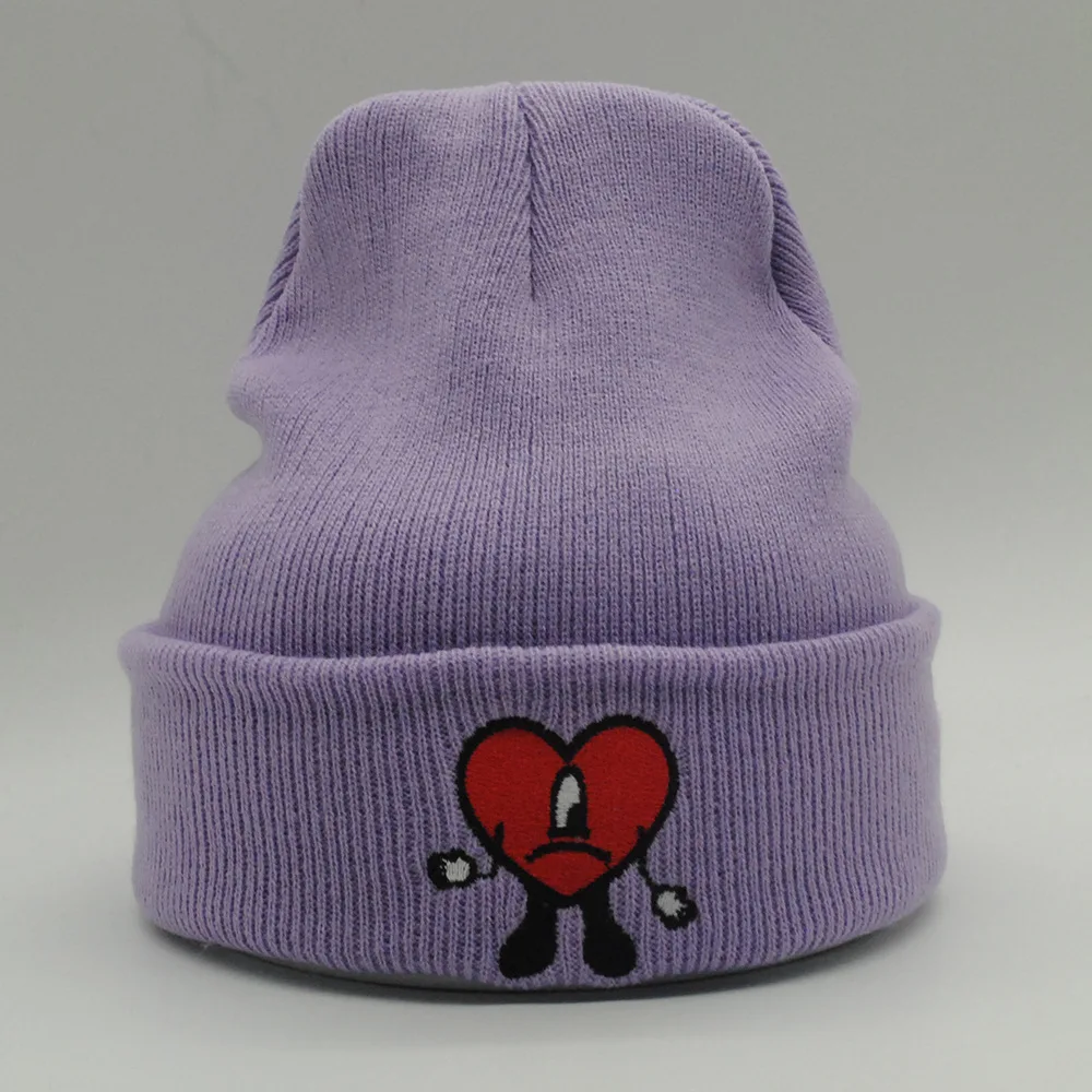 Anime Bad Bunny Warm Hat Cosplay Women's Versatile Knitting Embroidery Cap Personality Trend Outdoor Hat