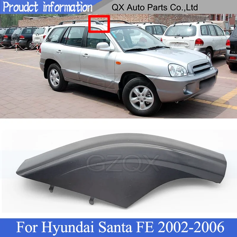 Capqx 1 Pcs Roof Luggage Rack Guard Cover For Hyundai Santa Fe 2002 2003 2004 2005 2006 Luggage