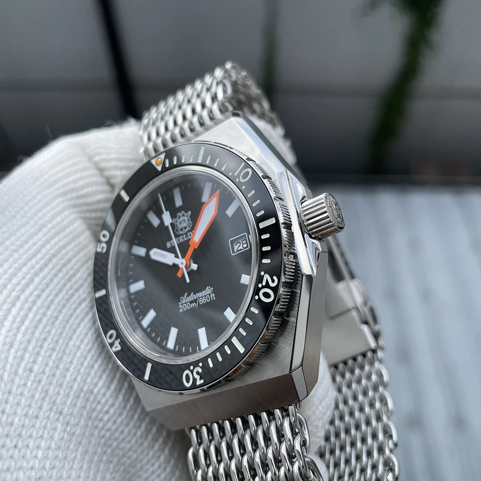STEELDIVE ufficiale SD1963 orologio meccanico automatico specchio zaffiro sintetico orologio da uomo in acciaio inossidabile impermeabile di lusso  1511
