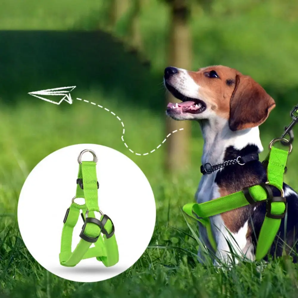 

Dog Harness Super Soft Wear Resistant Polyester Medium Dog LED Training Vest Harness Pet Supplies For Outdoor Traction Leash Set